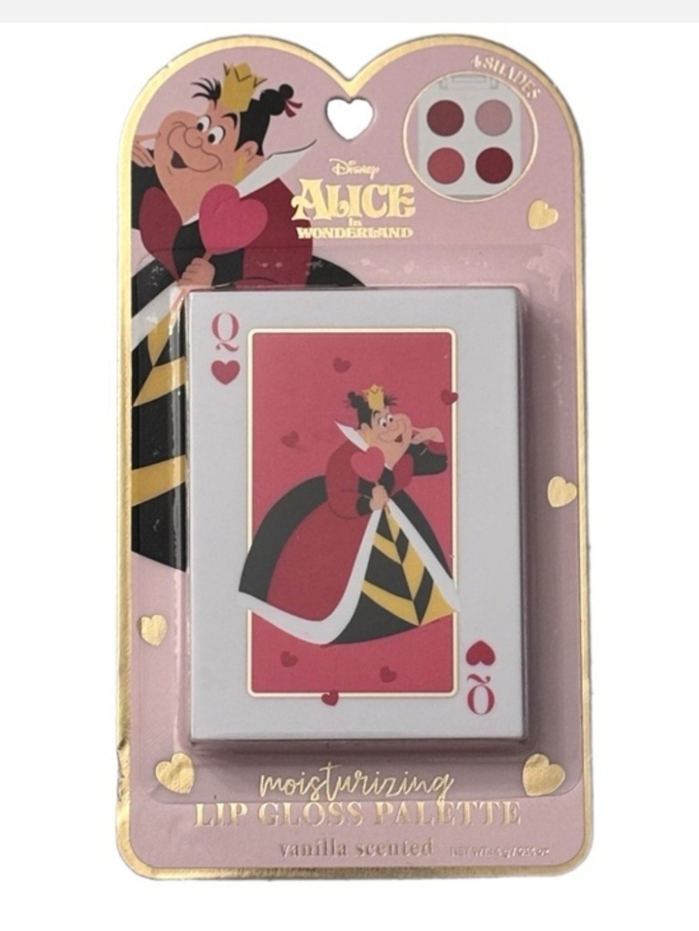 Disney Alice in Wonderland Lip Gloss Palette Moisturizing Vanilla Whimsical NEW